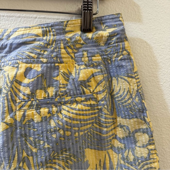 Free People Island Tropical Drawstring Shorts in Mango Combo Size 6 - Picture 8 of 10